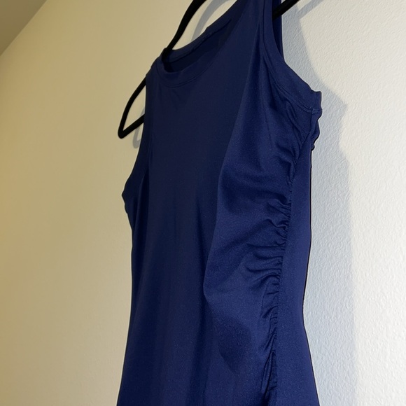 HYLETE BLUE RUCHED DRESS - Picture 4 of 8